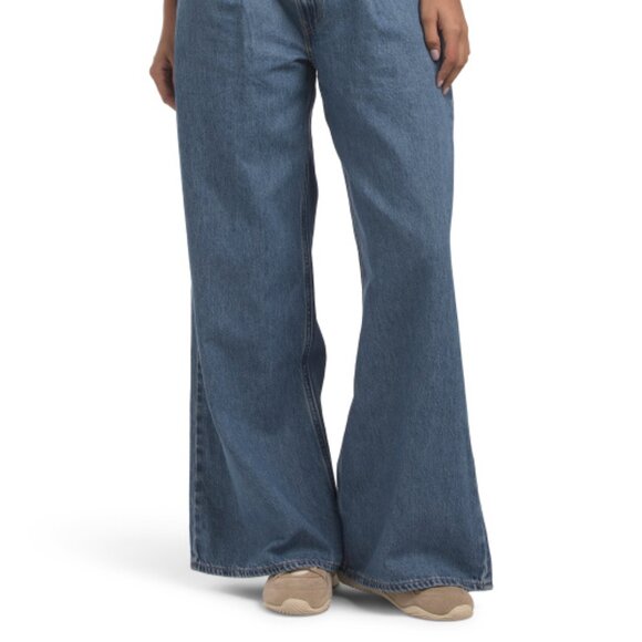 NEW LEVIS Baggy Dad Wide Leg Cause And Effect Jeans in Medium Indigo 1225 2t7 - Picture 5 of 7